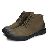 Casual Burnished Ankle Sneaker Boots - IronCladStitch