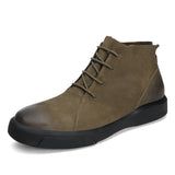 Casual Burnished Ankle Sneaker Boots - IronCladStitch